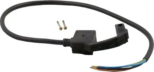 Kabel mit Stecker und zwei Schrauben, geeignet für die Marke Wolf, in einfacher Form mit verschiedenen Farbcodierungen an den Drähten.